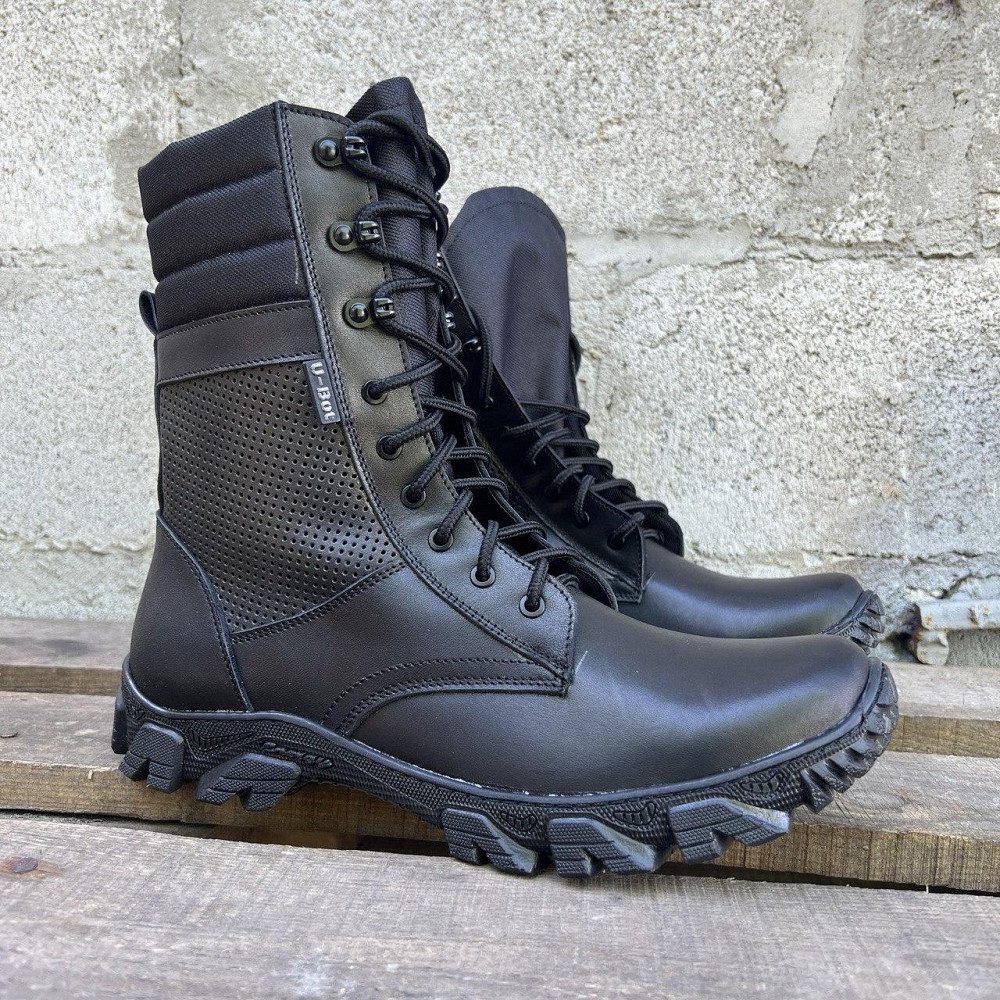 Военные мужские тактические летние берцы СПРИНТ на коже, прошитые и проклеенные для ВСУ Львов - изображение 7
