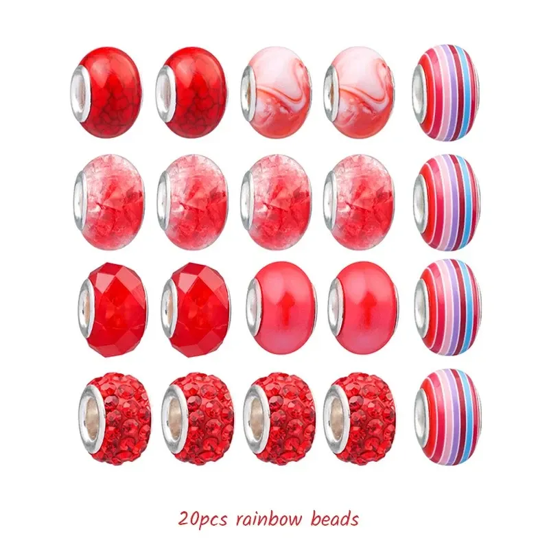 Детский набор для творчества для создания шарм браслетов и колье из бусин в подарочной коробке 63 шт. Киев - изображение 4