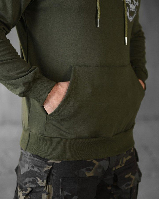 Худи maklin   олива череп   НП4892 Одесса - изображение 5