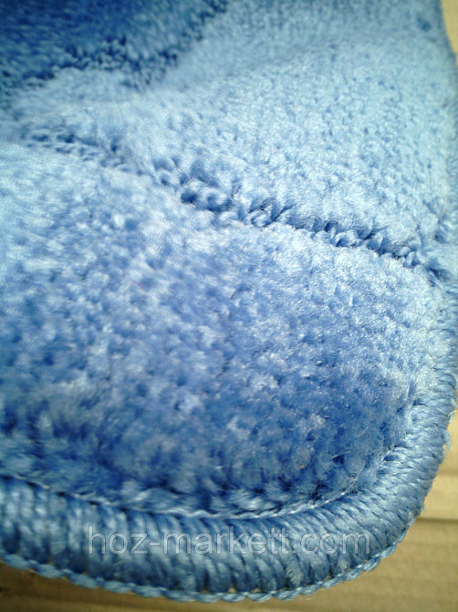 Коврики в ванную и туалет голубой производство Турция 80 х 50 см и 50 х 40 см Харьков - изображение 3