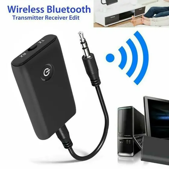 Бездротовий Bluetooth 5.0 передавач-приймач аудіоадаптер 2 в 1 A2DP 3,5 мм роз'єм MX адаптер для ПК телевізора телефон автомобіля Київ