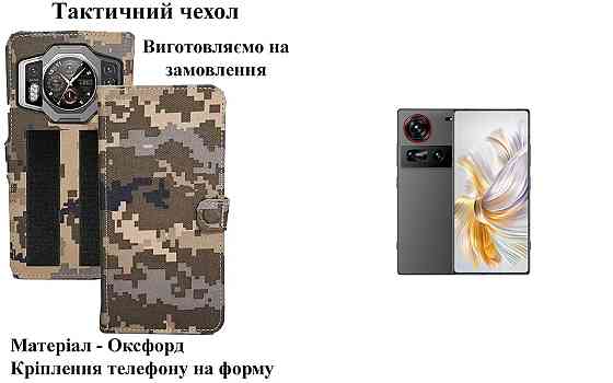 Тактичний чохол для Ulefone Armor 12 5G, Armor 12S, кріпиться до спорядження на липучці Київ
