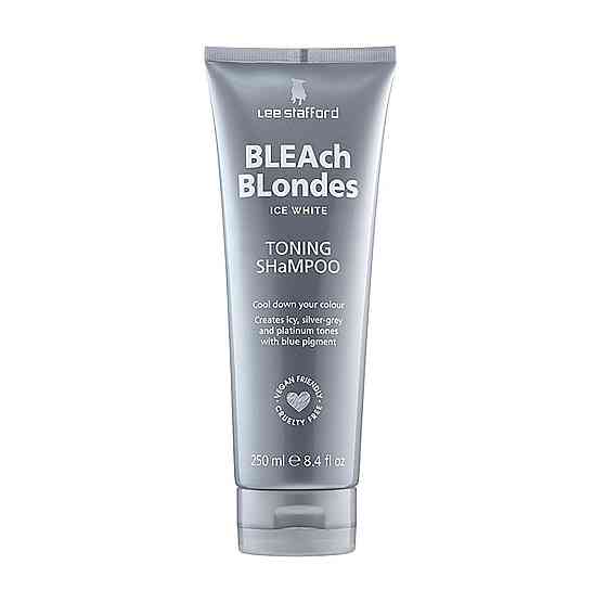 Шампунь для волос с синим пигментом Bleach Blondes Ice White Toning Shampoo Lee Stafford 250 мл Винница