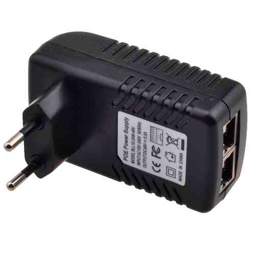 PoE адаптер инжектор питания камер RJ45 48В 0.5А Винница