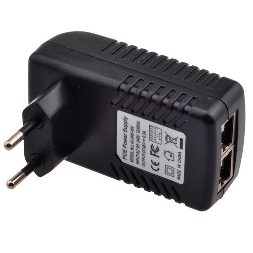 PoE адаптер инжектор питания камер RJ45 48В 0.5А Винница - изображение 1
