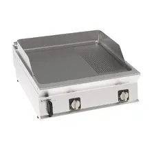 Гриль Tecnoinox Płyta grillowa elektryczna, 2/3 gładka, 1/3 ryflowana, nastawna 80 cm, T-90 | 316264 Київ - фото 1