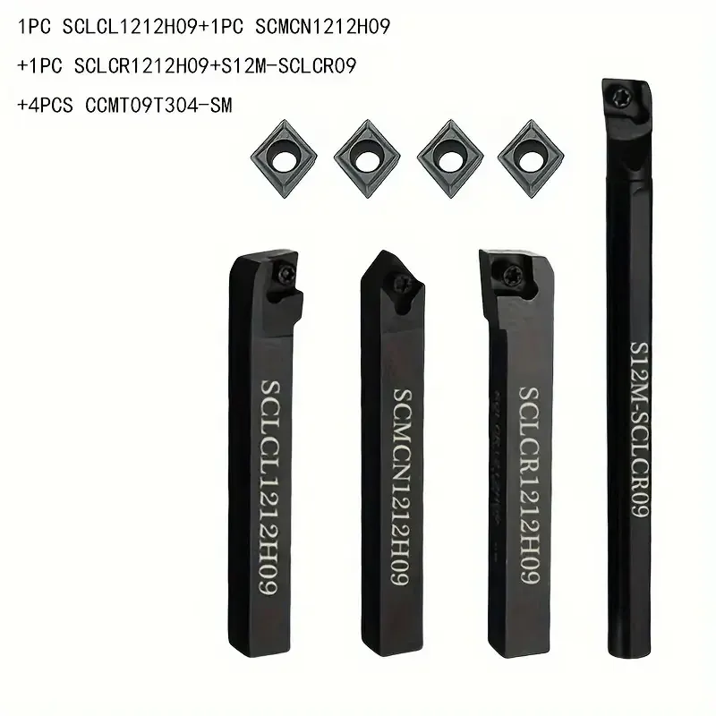 Набор токарных державок 7 шт с твердосплавными пластинами, 10×100/125 мм, ключи в комплекте Киев - изображение 9