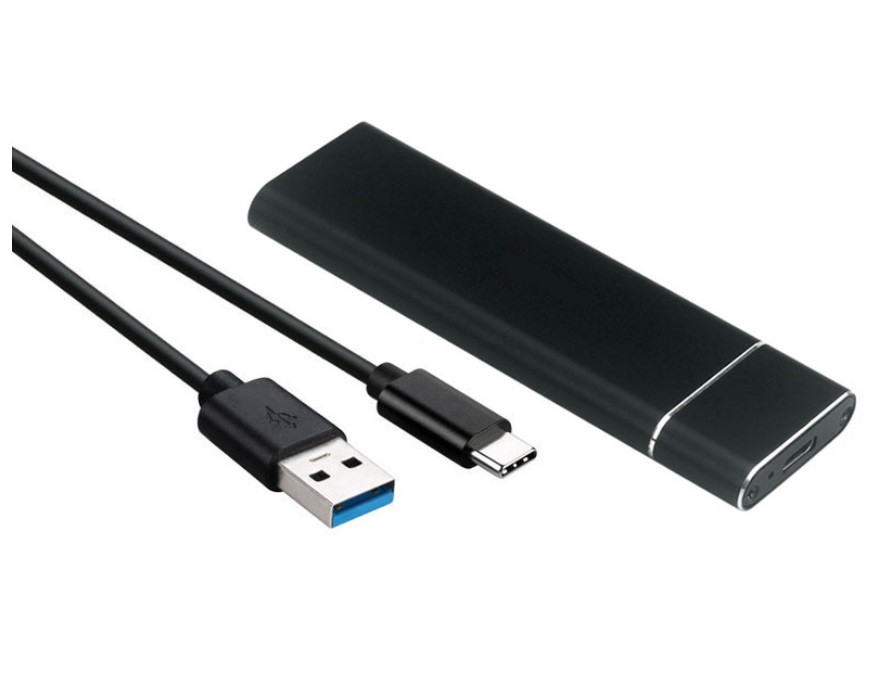 Зовнішня кишеня до M.2 на Type-C USB 3.1 (F) Gen2, 10 Gb/s, 2TB, B key NGFF Black Винница - изображение 1