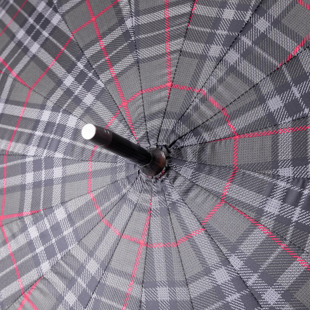 Класична парасолька-тростина напівавтомат з поліестеру 16 спиць діаметр 117 см Зелена HP-23-4GR Київ - фото 9