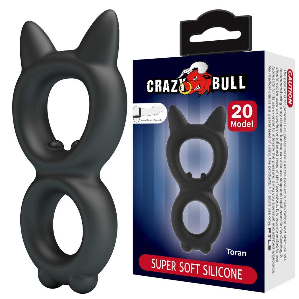 Ерекційне кільце Crazy Bull №20 - TORAN super soft silicone, BI-210365 Sex Aura Київ - фото 1