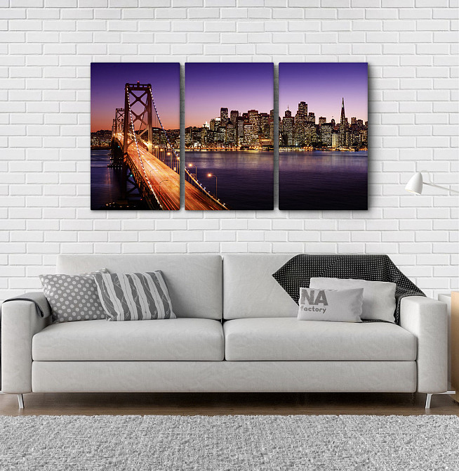 Модульна картина Нічне місто Аrt-75_3А Київ - фото 2