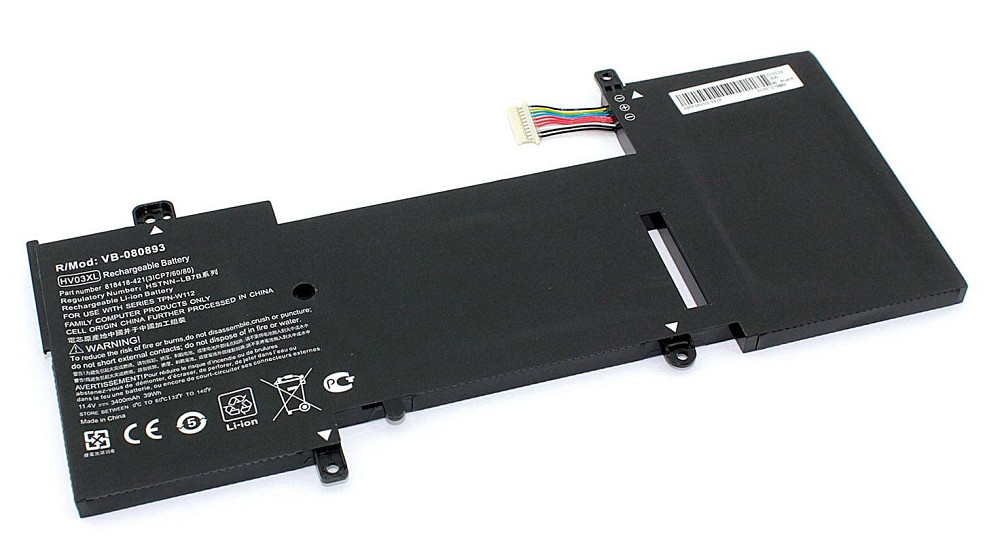 Аккумулятор для ноутбука HP HV03XL EliteBook x360 G2 11.4V Black 3400mAh OEM Вінниця - фото 1
