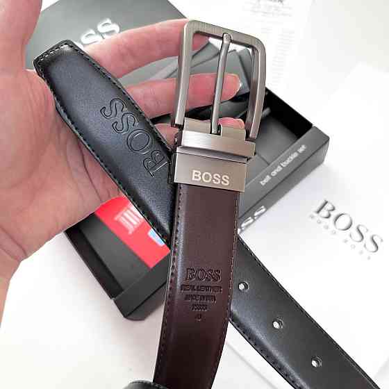 УЦЕНКА!!! Двухстронный ремень из натуральной кожи HUGO BOSS Киев