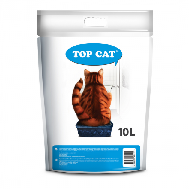 Силикагелевый наполнитель TOP CAT Premium 10 литров для кошачьего туалета Винница - изображение 4