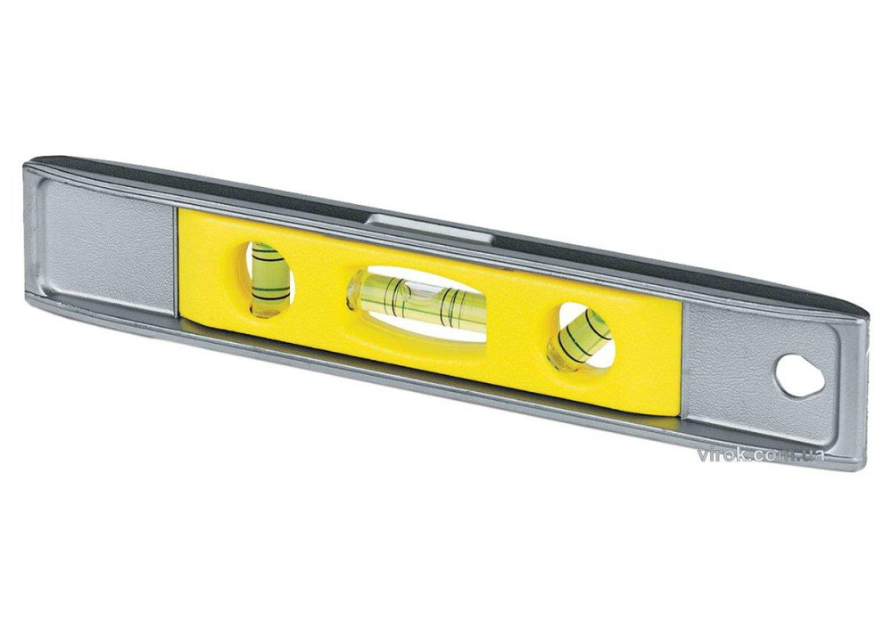 Рівень магнітний STANLEY "Torpedo" : L= 23 см, 3 капсули, алюмінієвий корпус Одеса - фото 1