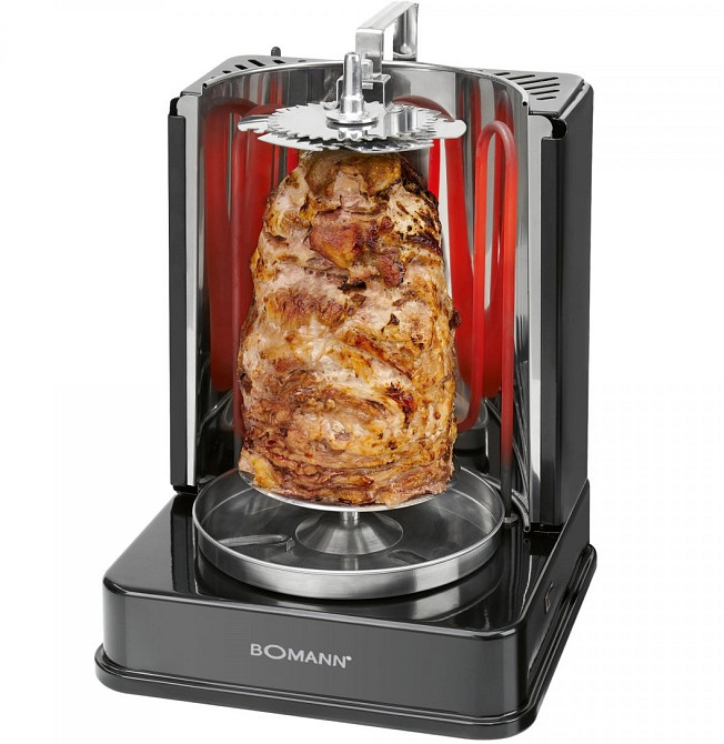 Вертикальний електричний донер - мультигриль 3в1 Bomann DVG (3006) Потужність 1400 Вт Нововолинськ - фото 4