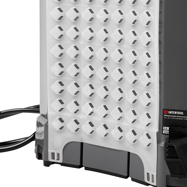 Обприскувач акумуляторний ранцевий 16 л, 3.1 л/хв, батарея 12 В/8 Аг INTERTOOL DT-9016 Київ - фото 7