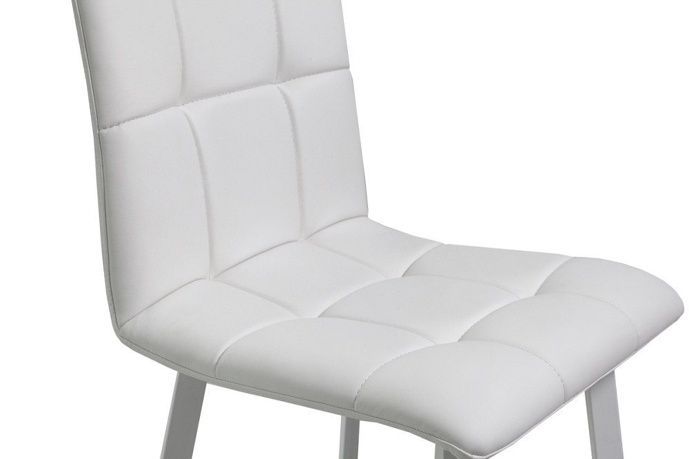 Стілець Трініті, метал білий/ шкірзам білий Киев - изображение 3