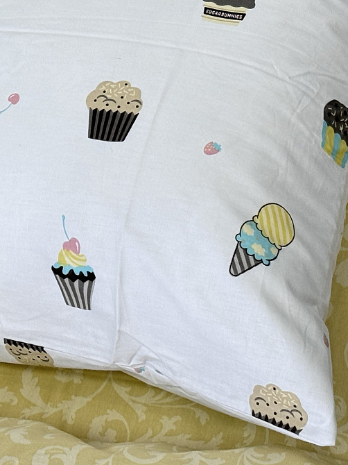 Ecotton Комплект постільної білизни Ecotton полуторний 150х215 см сатин білий (рис. 24310) Коломия - фото 3