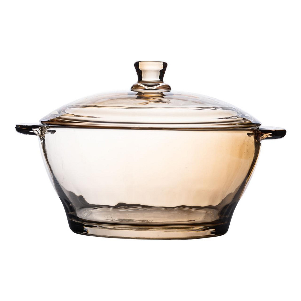 Супница с крышкой стеклянная Ø 15.5 см бульонница 1 л для горячих блюд HP-YH-5 Киев - изображение 1