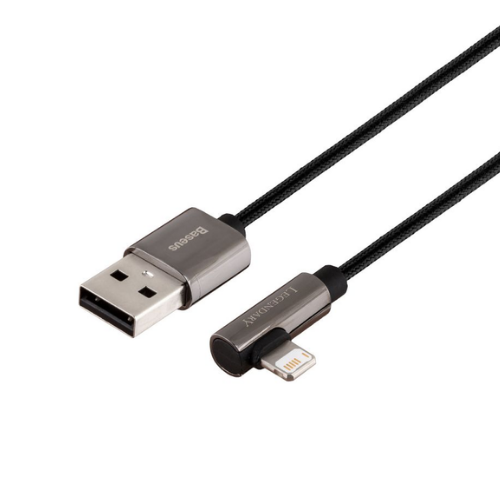 Кабель USB Lightning BASEUS CALCS-A01 Legend Elbow 2,4A 2м чорний Житомир - фото 1
