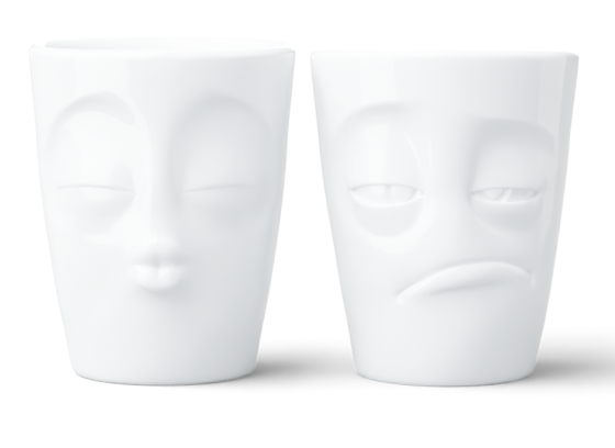 Набір з двох чашок Tassen "Поцілунок і Тормоз" (350 мл), порцеляна Рівне