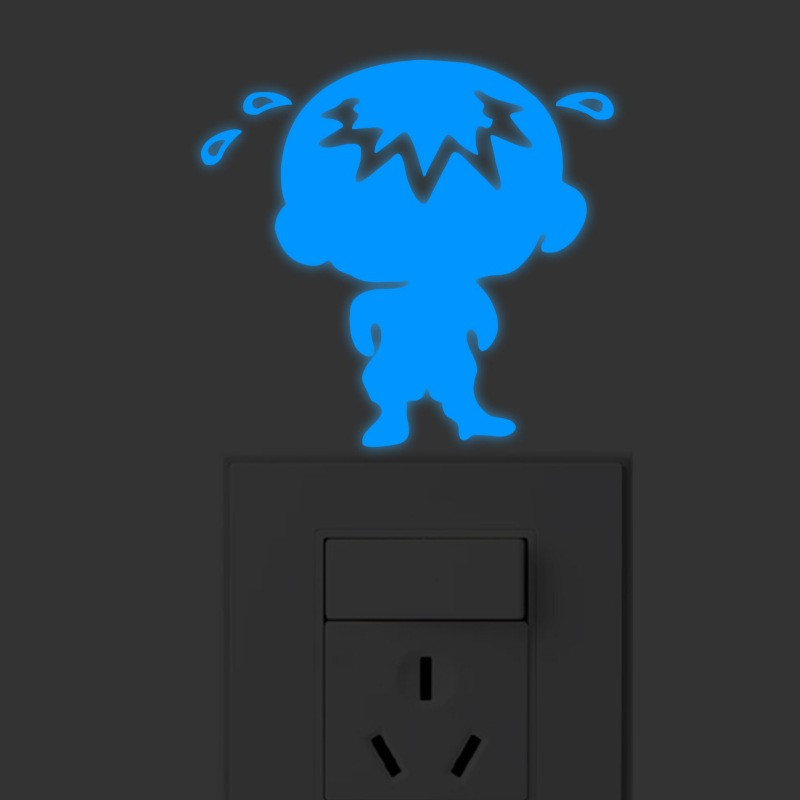 Фосфорная наклейка Мальчик 11 на 9 см голубой Киев - изображение 1