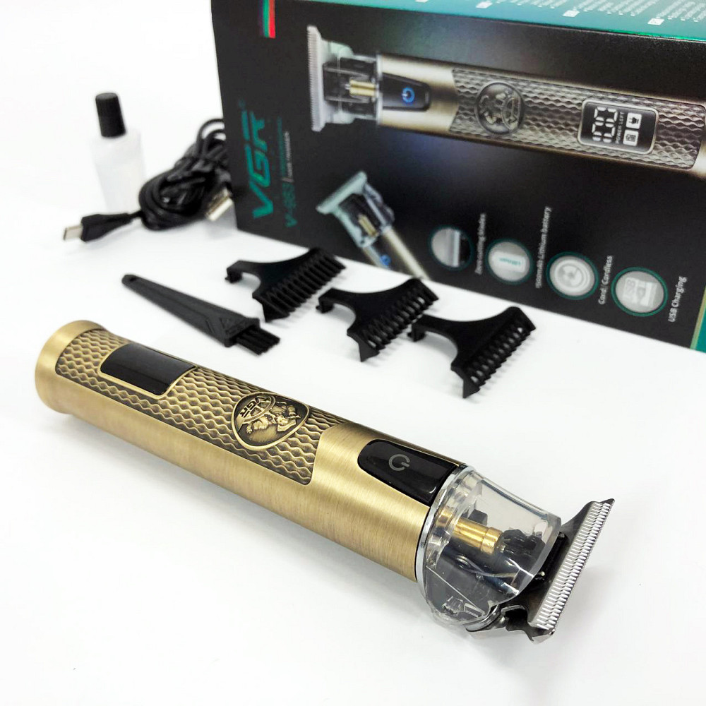 Практична машинка для стрижки волосся VGR V-983, Перукарські машинки професійні, Тример для скронь AF-70 Львів - фото 9