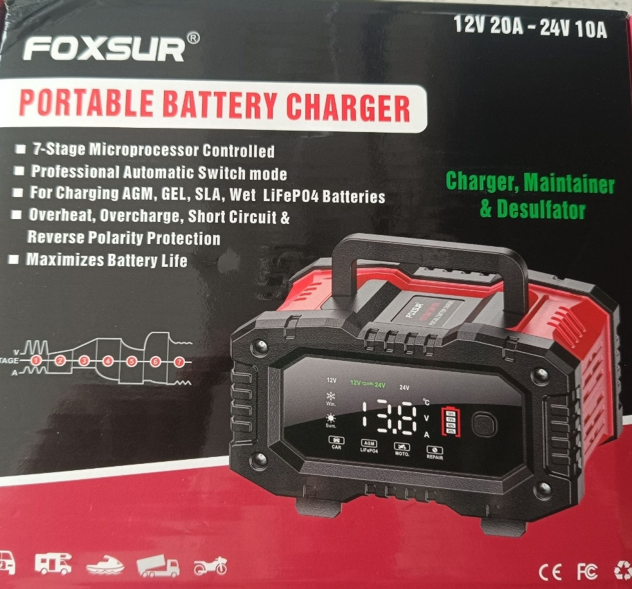 Зарядное устройство Foxsur FPT-200 Харьков - изображение 2