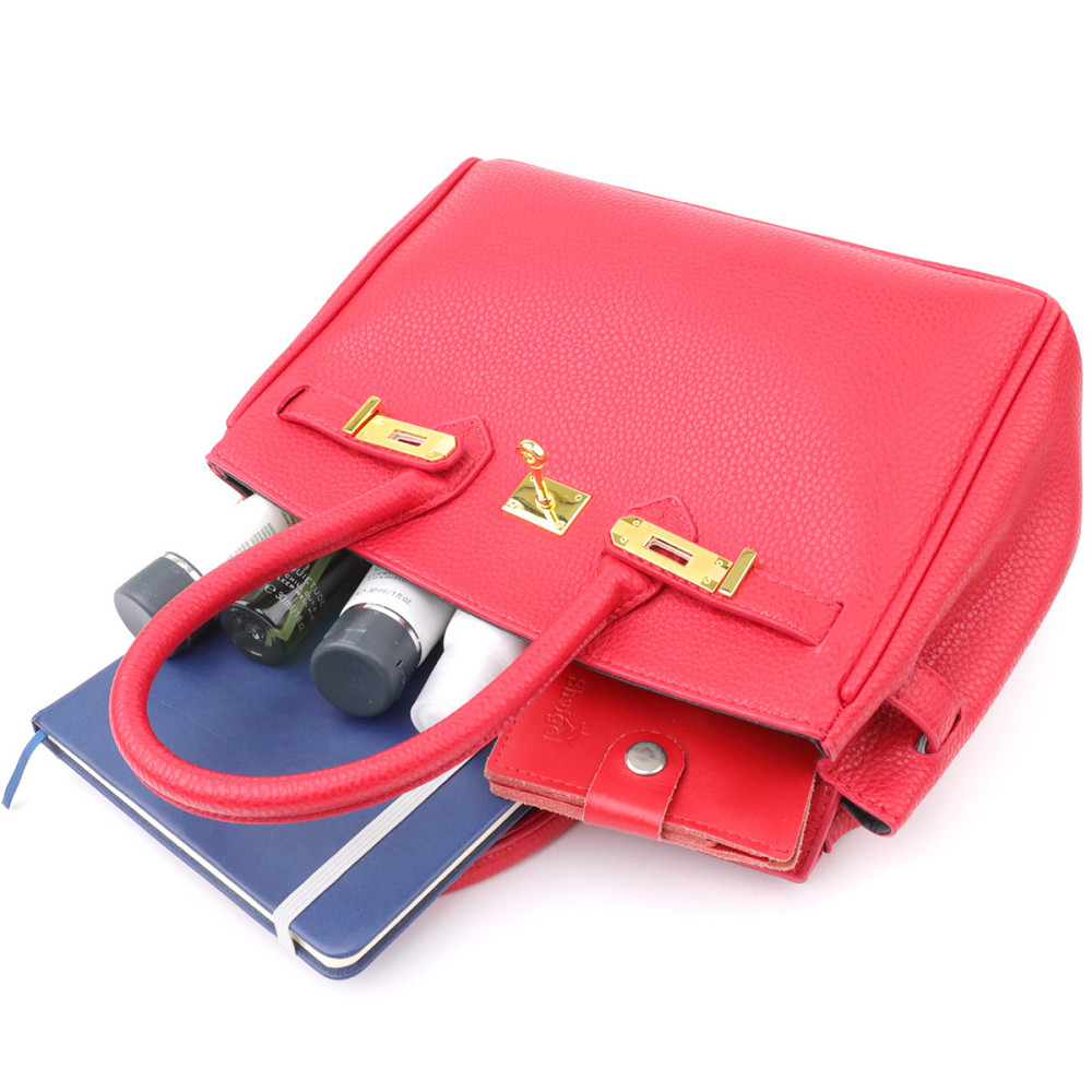 Стильна жіноча сумка з екошкіри Vintage sale_15153 Червоний Київ - фото 6