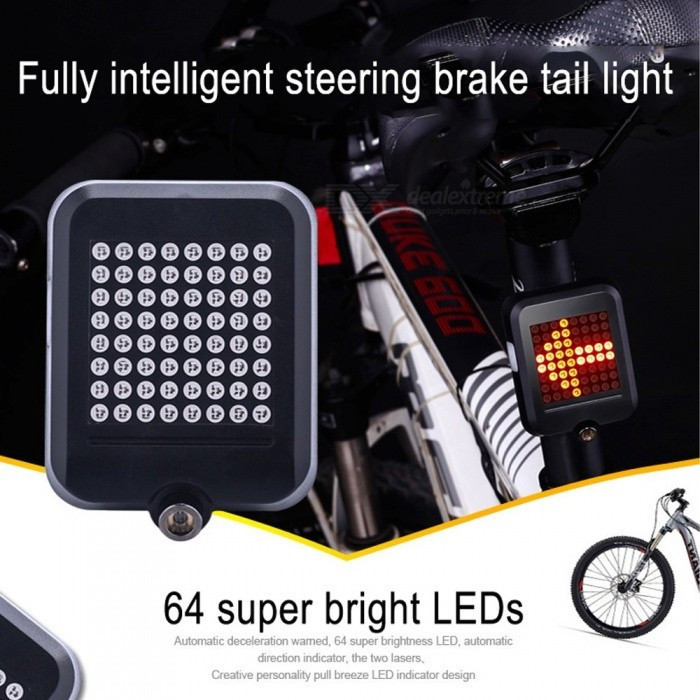 Акумуляторний задній вело ліхтар із поворотниками та лазерною доріжкою автоматичний Бровари - фото 4