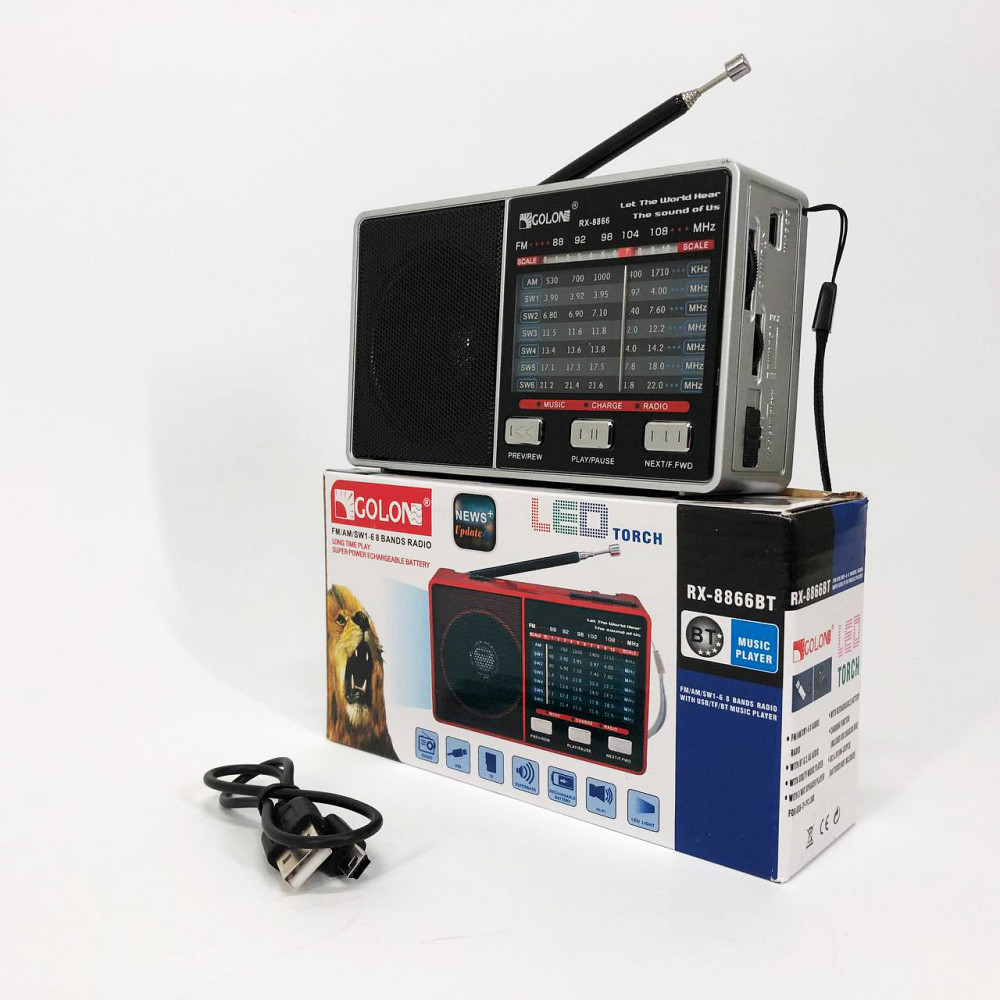 Портативне аварійне радіо, що працює від мережі, Портативне радіо, Радіоприймач з гарною якістю прийому DV-80 Львів - фото 10