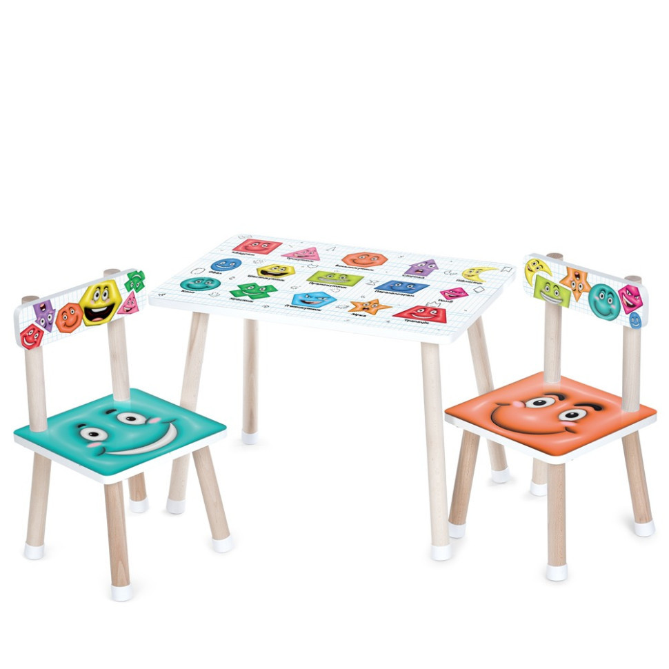 Дитячий Столик M 501-4 стільниця 60 х 40 см, 2 стільчики Вінниця - фото 1