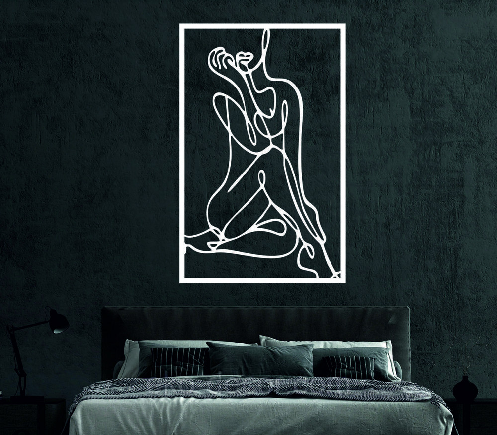 Декоративное настенное Панно «Женщина», Декор на стену 50*32 см, Белый Киев - изображение 6