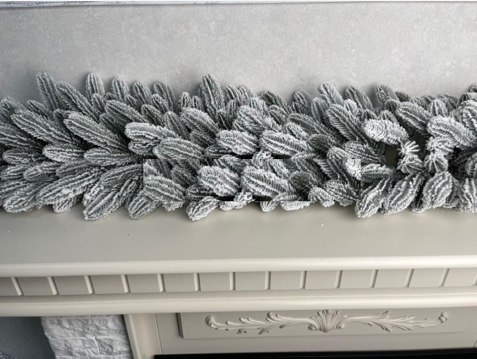 Хвойна лита гірлянда Преміальна засніжена 3.0м Вінниця - фото 1