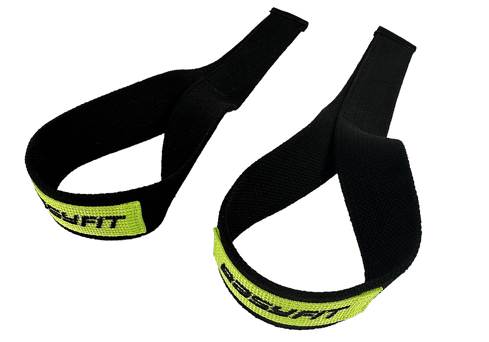 Лямки атлетичні EasyFit Delta Long для станової тяги чорні Коломыя - изображение 3