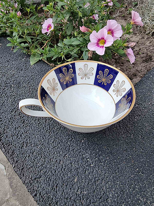 Чайне порцелянове тріо Lettin Echt Kobalt Луцк - изображение 4