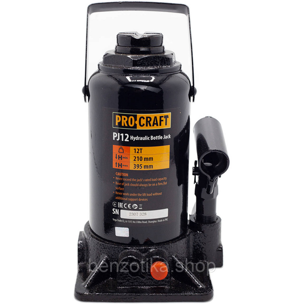 Домкрат гідравлічний Procraft PJ12 Київ - фото 3