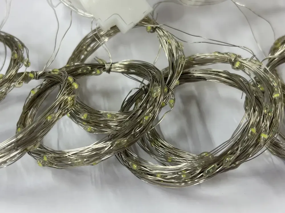 Гирлянда медная проволока Штора 3,0мХ2,0м Copper USB пульт ДУ 8 функций 200LED (теплый белый) COPPER-WIRE-200WW-9-2 Одесса - изображение 5