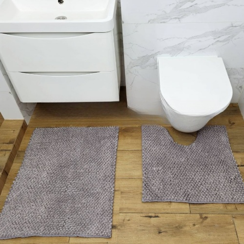 Набір килимків для ванної 2шт: 55*50см+55*80см Ананас граніт Дариана Житомир - изображение 3