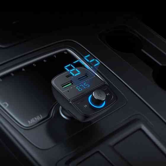 Автозарядка 3xUSB 31,5W (USB-C+2xUSB-A) BT Transmitter + TF Чорна (CD229) UGREEN Винница