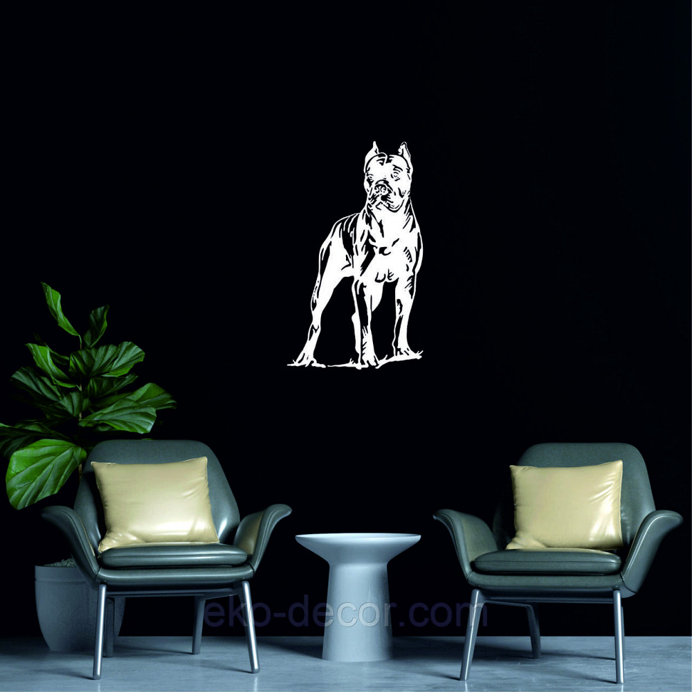 Декоративне настінне Панно «Кане-корсо», Декор на стіну 50*29 см, Білий Київ - фото 4