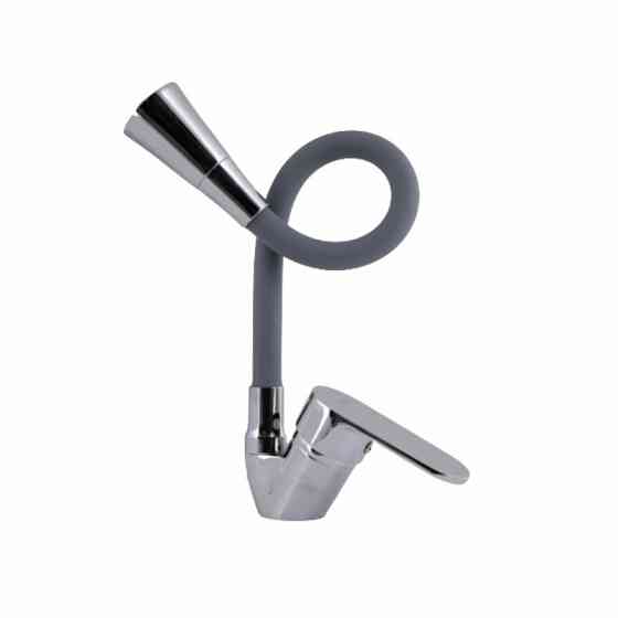 Смеситель для кухни Lidz Tani 008F3 с гибким изливом (k40) LDTAN008F3GCR39507 серый / хром Киев