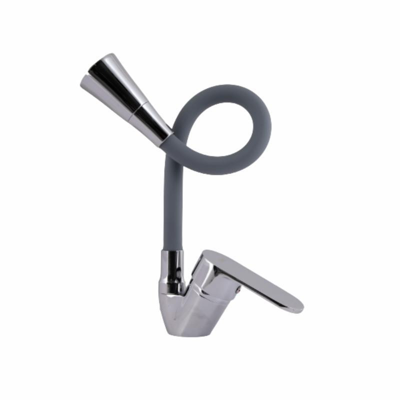 Смеситель для кухни Lidz Tani 008F3 с гибким изливом (k40) LDTAN008F3GCR39507 серый / хром Киев - изображение 2