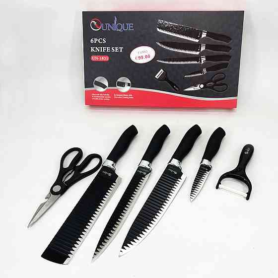 Ножі кухонні професійні UNIQUE UN-1821 6 шт, Відмінний набір ножів, Набір ножів для готування MW-67 Івано-Франківськ