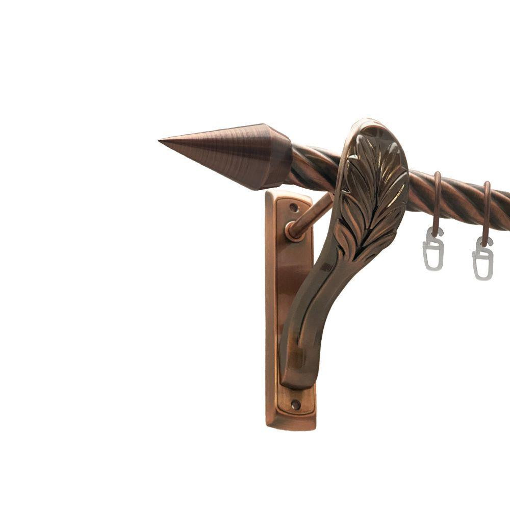 Карниз Orvit Конео металевий однорядний ретро скручена труба кільце металеве Мідь 25 мм 200 см (00-00016359) Львів - фото 1