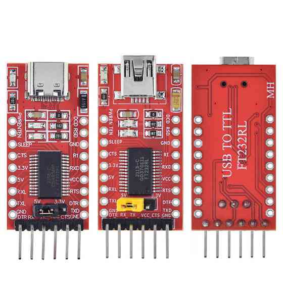 MiniUSB - UART TTL FT232RL 6pin конвертер, програматор для Arduino, модуль перетворювача інтерфейсів Київ