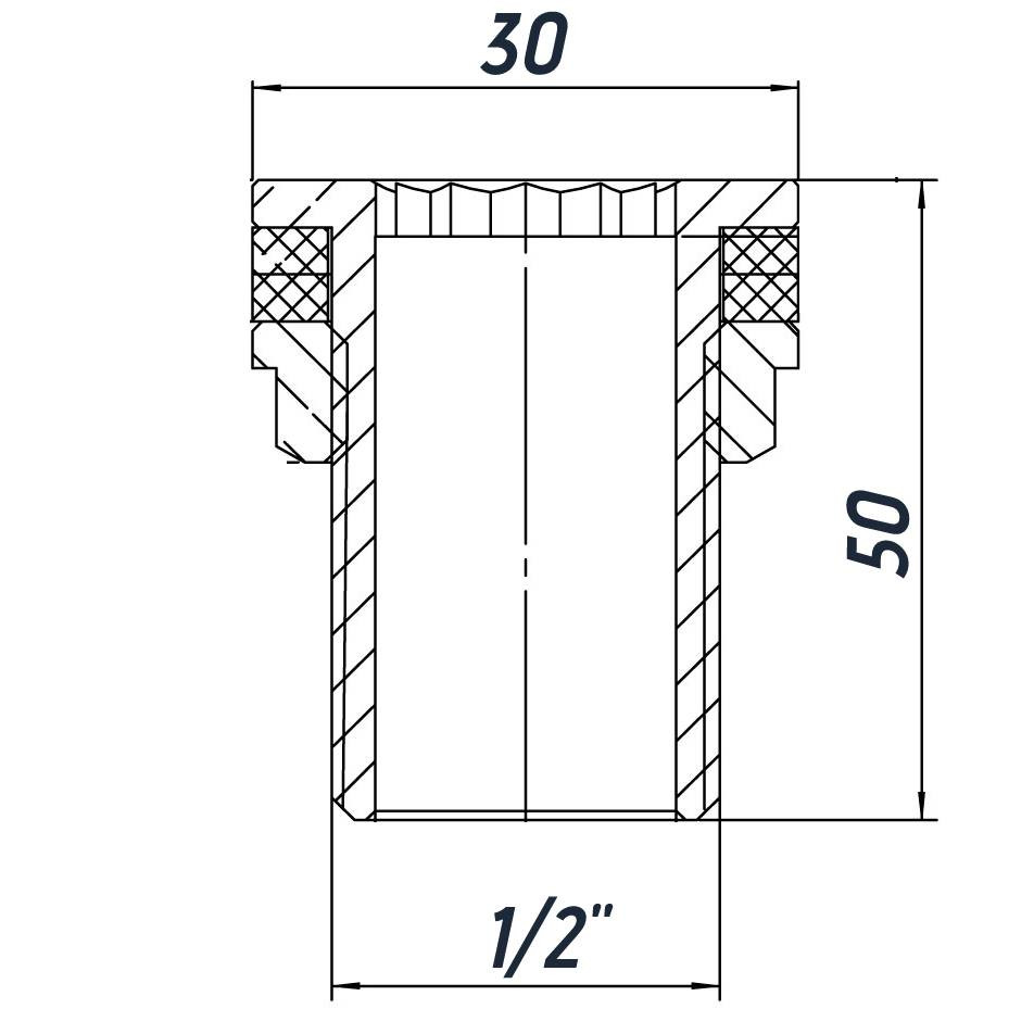 Врізання в бак 1/2″З латунне LO332S OPTIMUM Тернополь - изображение 2