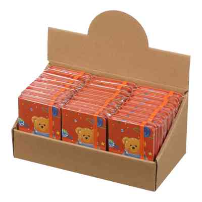 Книга записная ZiBi Bear A7 в клеточку твердая обложка на резинке 80 листов, оранжевая (ZB.117103) Винница