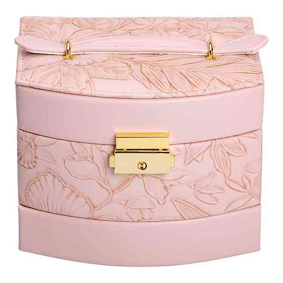 Шкатулка для украшений из эко кожи 3 яруса с замком органайзер для ювелирных изделий HP-5-23P Киев